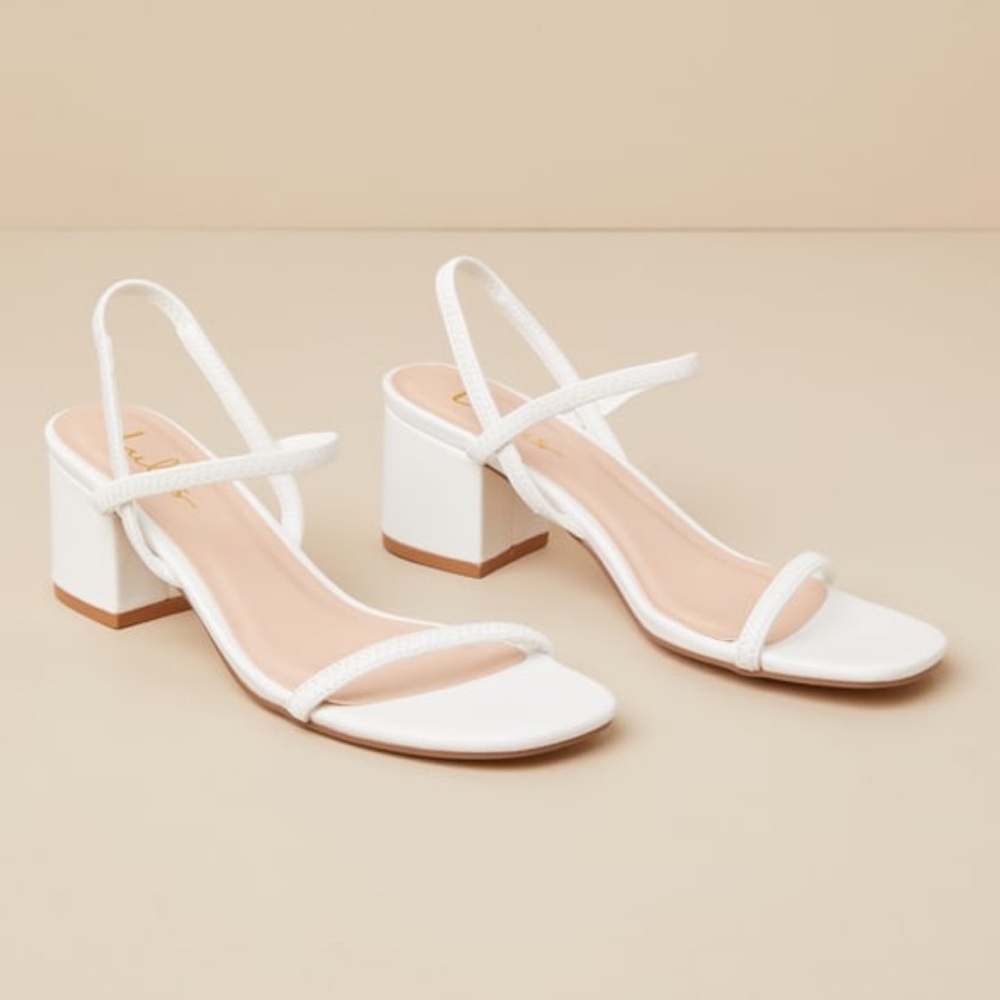 Strappy heel sandals